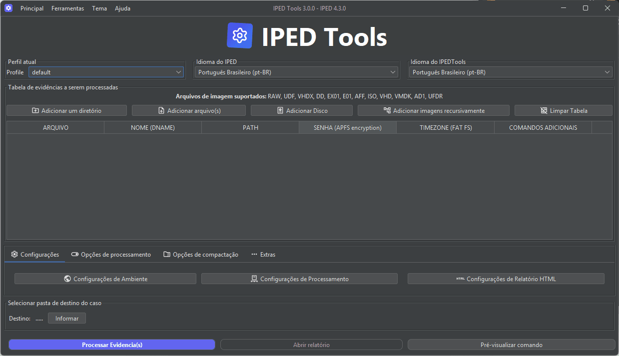 Dashboard IPEDTools